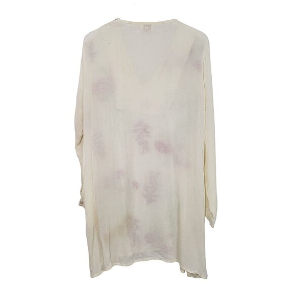 Velzera Embroidered Floral Tunic Rayon Boho Lightweight Longline Womens Size 2XL - Picture 6 of 10